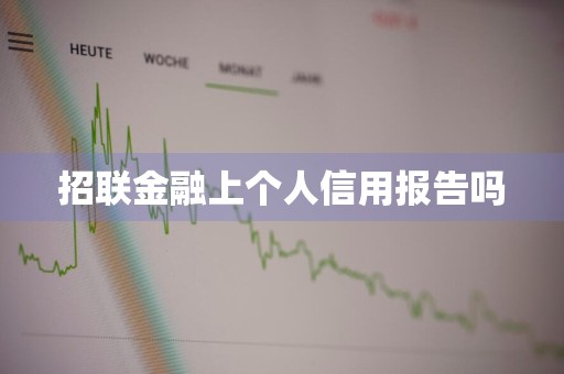 招联金融上个人信用报告吗
