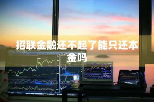 招联金融还不起了能只还本金吗