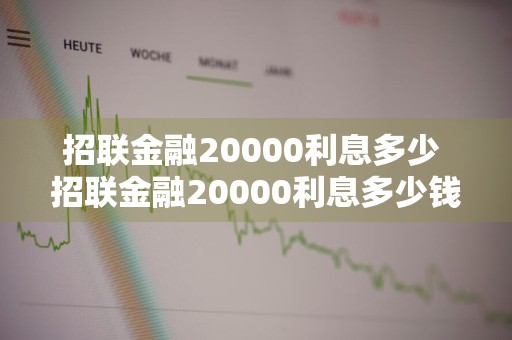 招联金融20000利息多少 招联金融20000利息多少钱
