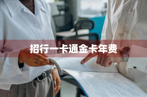 招行一卡通金卡年费