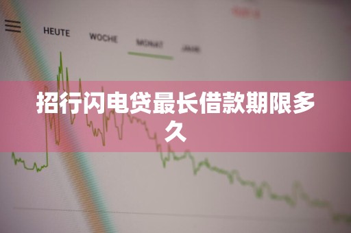 招行闪电贷最长借款期限多久