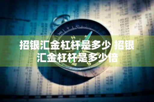 招银汇金杠杆是多少 招银汇金杠杆是多少倍