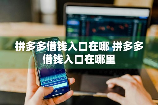 拼多多借钱入口在哪 拼多多借钱入口在哪里