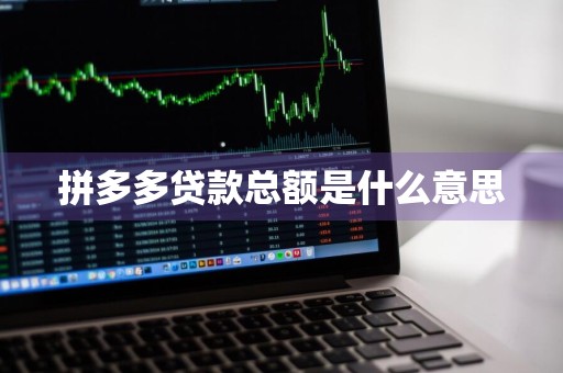 拼多多贷款总额是什么意思