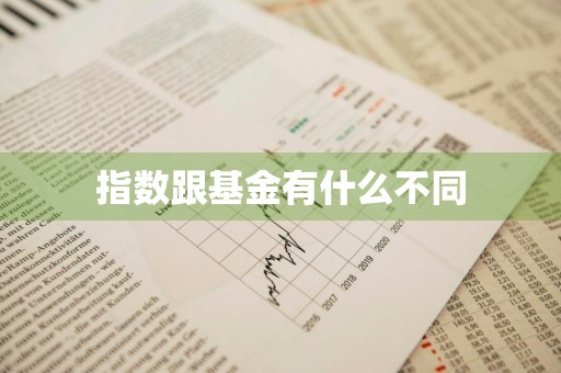 指数跟基金有什么不同