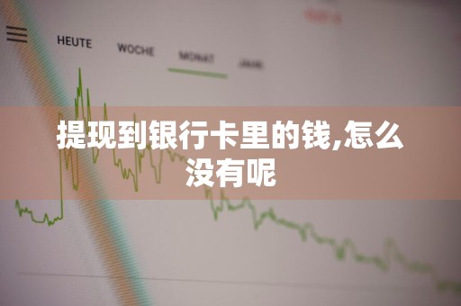 提现到银行卡里的钱,怎么没有呢
