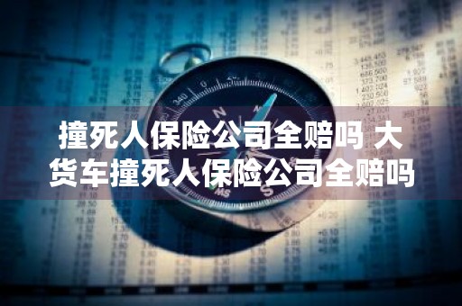 撞死人保险公司全赔吗 大货车撞死人保险公司全赔吗
