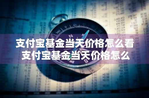 支付宝基金当天价格怎么看 支付宝基金当天价格怎么看的