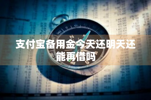 支付宝备用金今天还明天还能再借吗