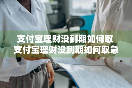 支付宝理财没到期如何取 支付宝理财没到期如何取急