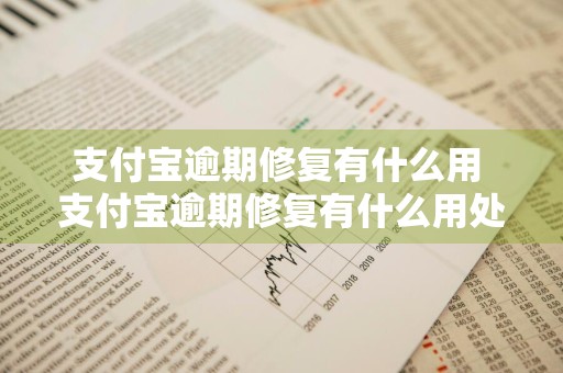 支付宝逾期修复有什么用 支付宝逾期修复有什么用处