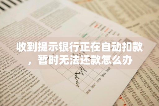 收到提示银行正在自动扣款，暂时无法还款怎么办