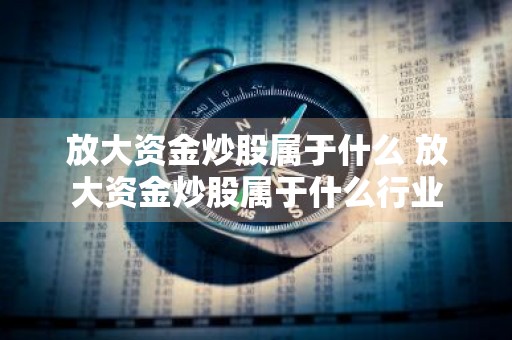 放大资金炒股属于什么 放大资金炒股属于什么行业