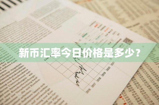 新币汇率今日价格是多少？