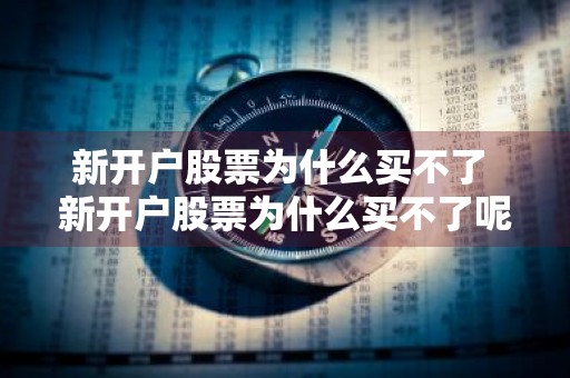 新开户股票为什么买不了 新开户股票为什么买不了呢