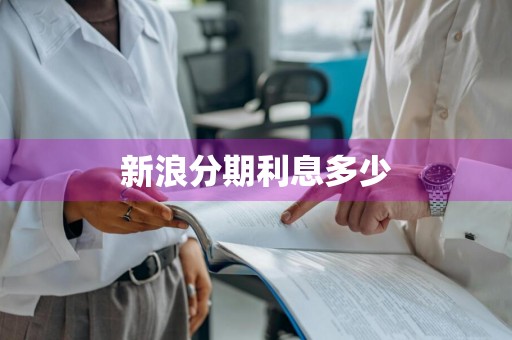 新浪分期利息多少