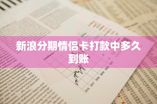 新浪分期情侣卡打款中多久到账