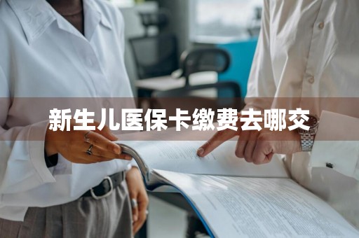 新生儿医保卡缴费去哪交
