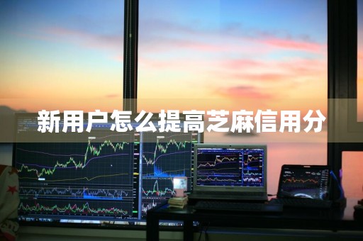 新用户怎么提高芝麻信用分