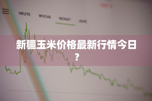 新疆玉米价格最新行情今日？