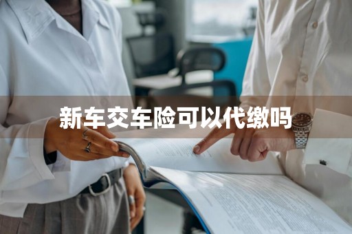 新车交车险可以代缴吗
