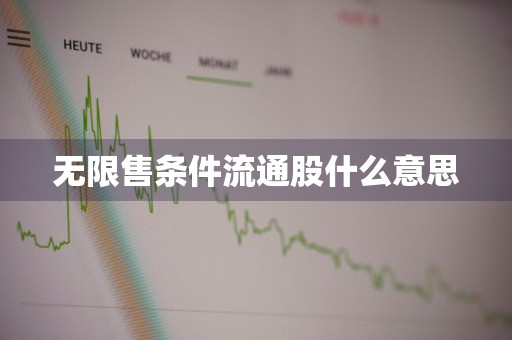 无限售条件流通股什么意思