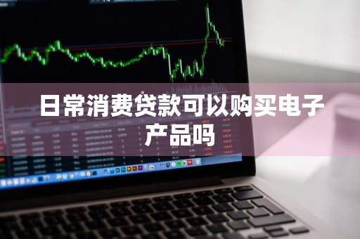 日常消费贷款可以购买电子产品吗