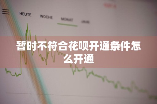 暂时不符合花呗开通条件怎么开通