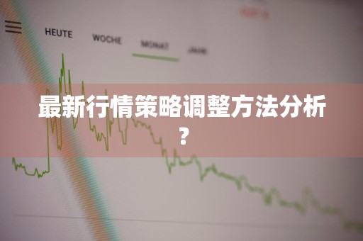 最新行情策略调整方法分析？