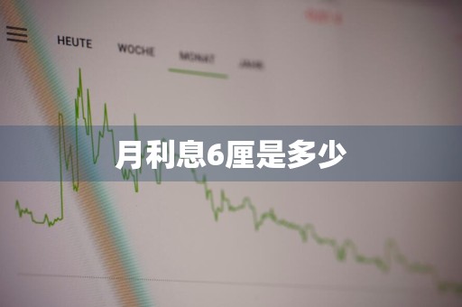 月利息6厘是多少