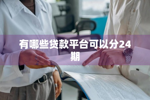 有哪些贷款平台可以分24期