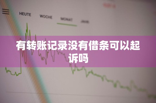 有转账记录没有借条可以起诉吗