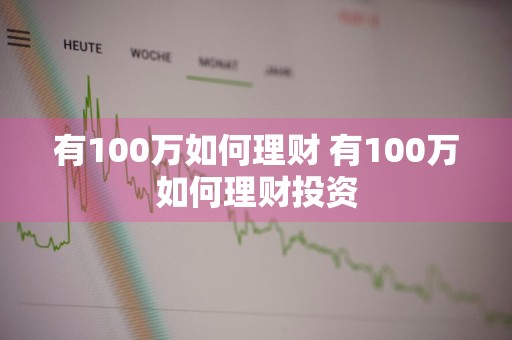有100万如何理财 有100万如何理财投资