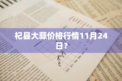 杞县大蒜价格行情11月24日?