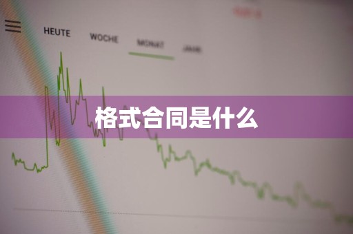 格式合同是什么