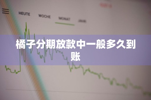橘子分期放款中一般多久到账
