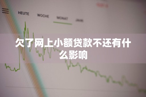 欠了网上小额贷款不还有什么影响