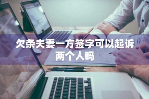 欠条夫妻一方签字可以起诉两个人吗