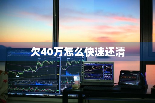 欠40万怎么快速还清