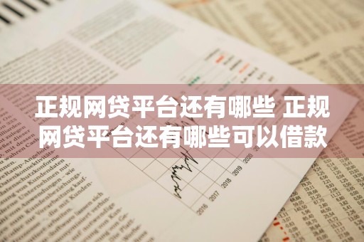正规网贷平台还有哪些 正规网贷平台还有哪些可以借款