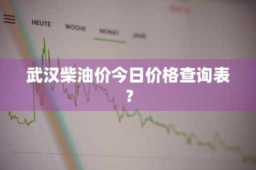 武汉柴油价今日价格查询表？