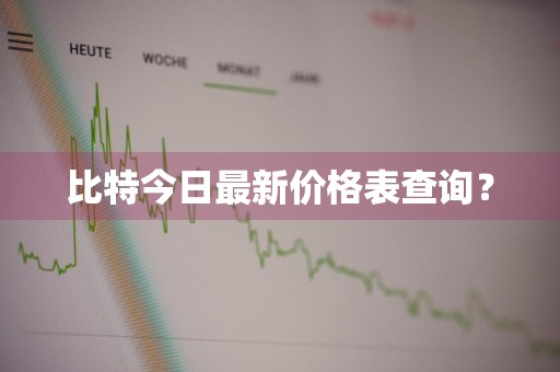 比特今日最新价格表查询？