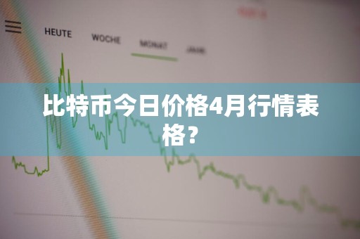 比特币今日价格4月行情表格？