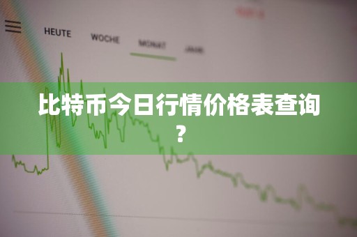 比特币今日行情价格表查询？