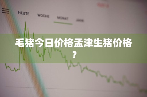 毛猪今日价格孟津生猪价格？