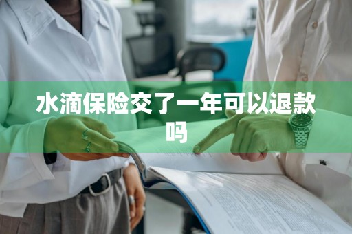 水滴保险交了一年可以退款吗