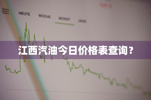 江西汽油今日价格表查询？