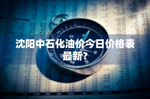 沈阳中石化油价今日价格表最新？