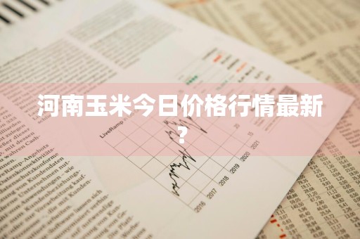 河南玉米今日价格行情最新？