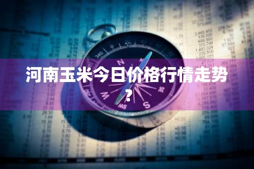 河南玉米今日价格行情走势？